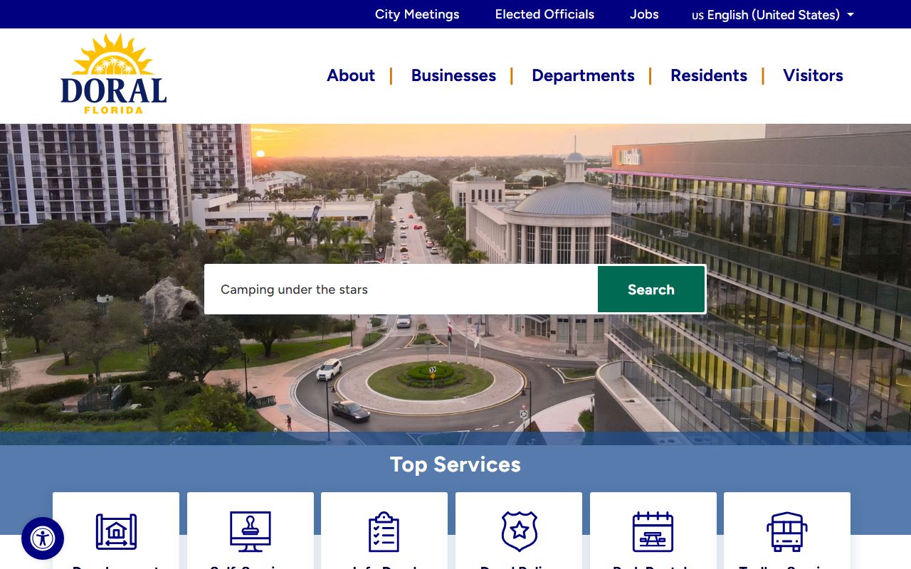 City of Doral official website for people search records