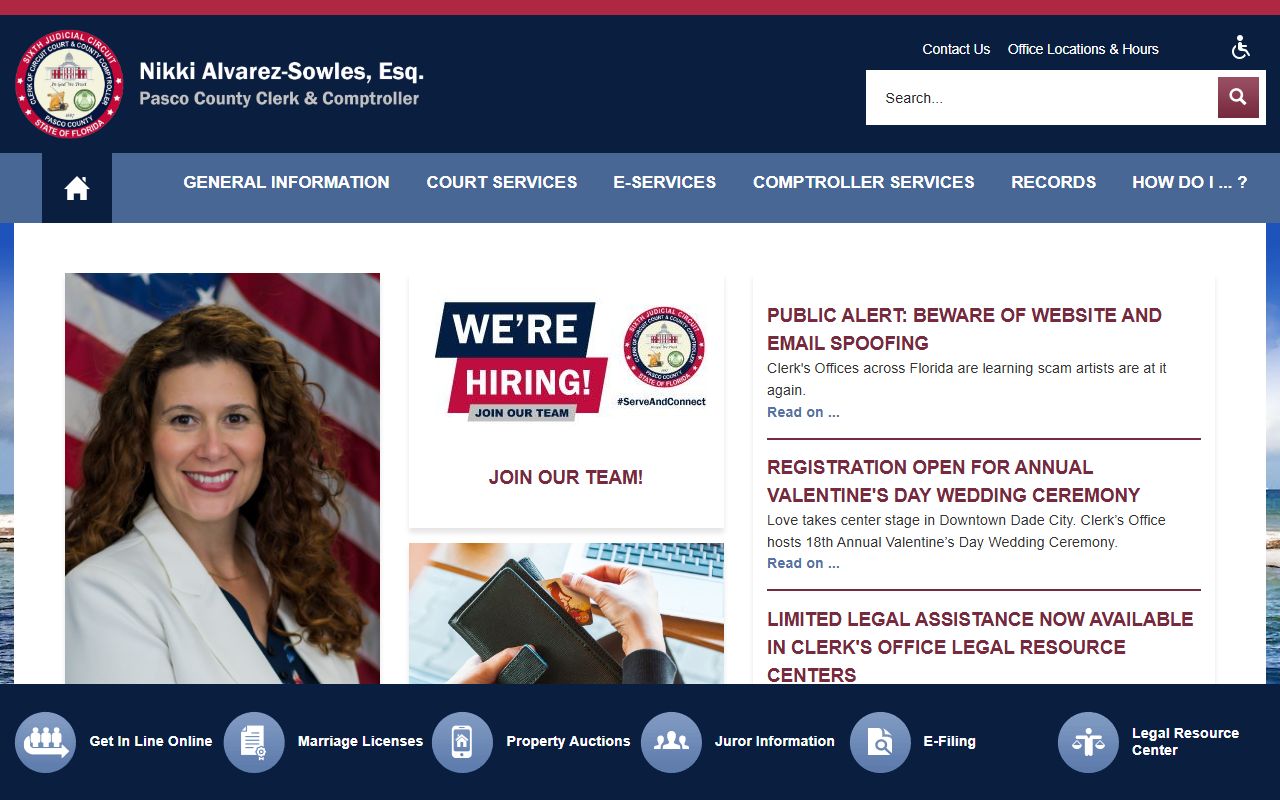 Pinellas County Clerk of Courts case search portal for Largo records