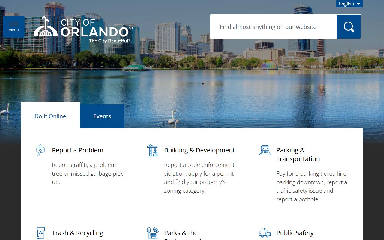 City of Orlando official website for people search