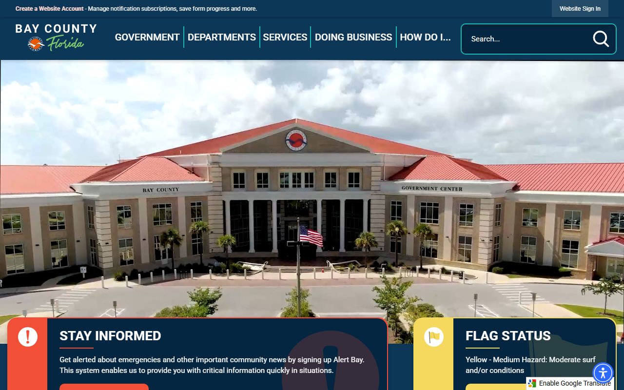 Bay County official government website for people search