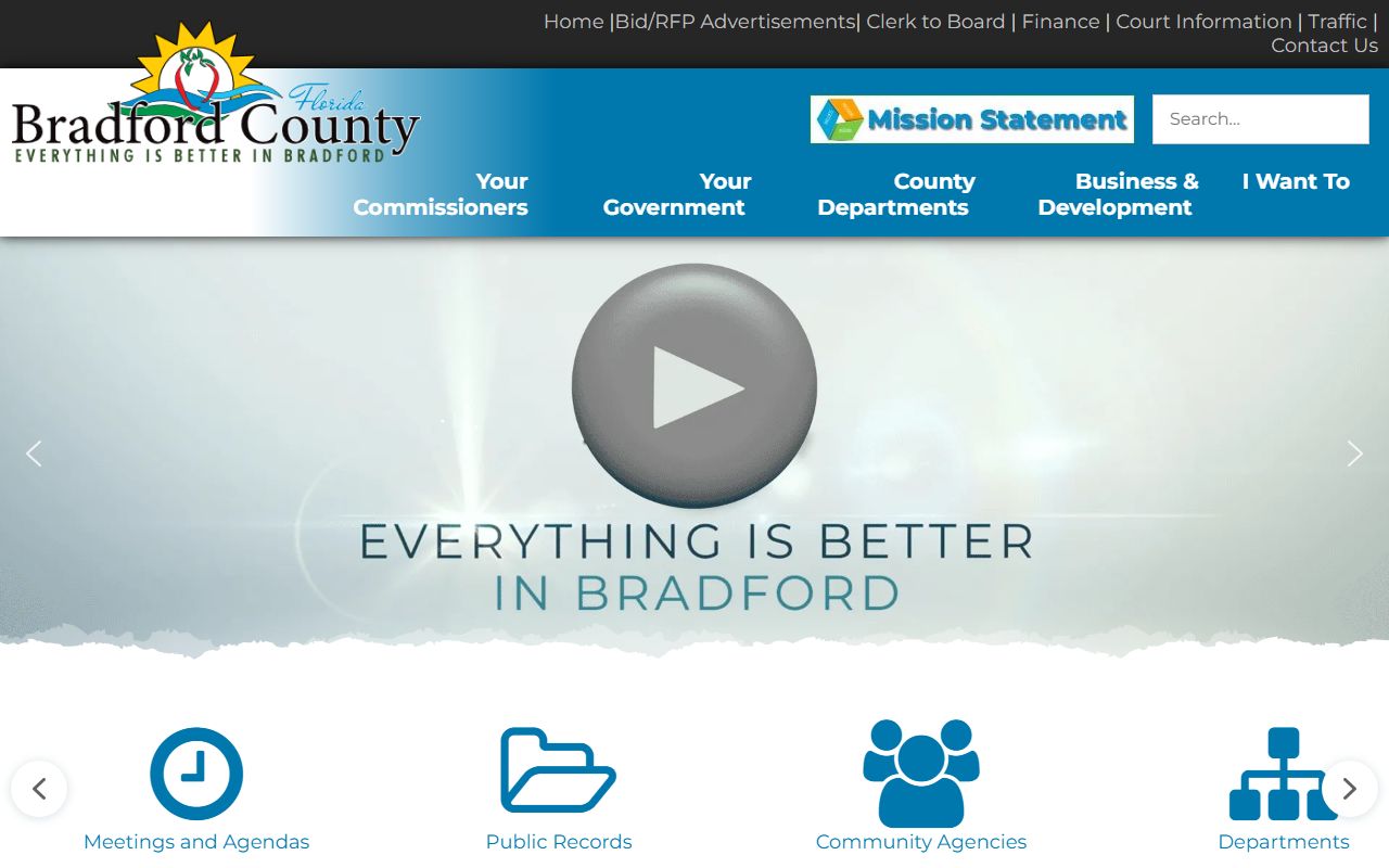 Bradford County official website for people search