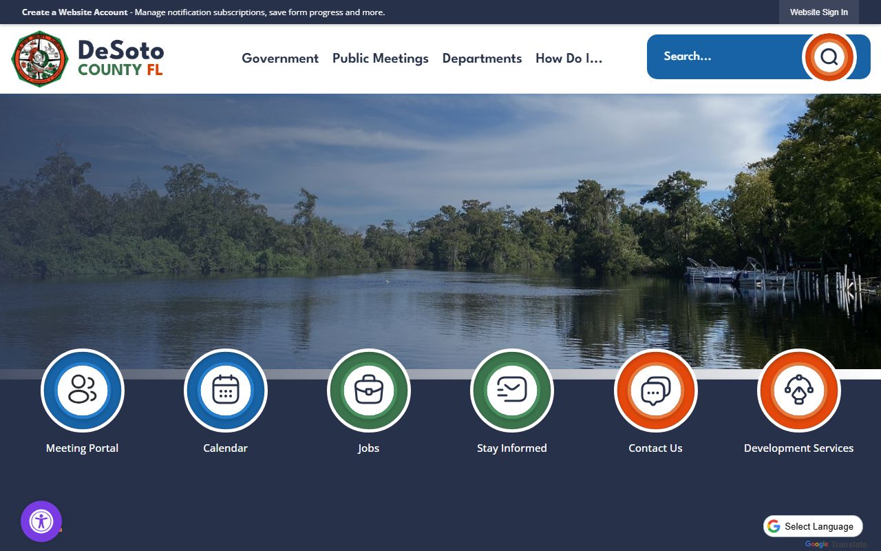 DeSoto County Florida official government website for people search