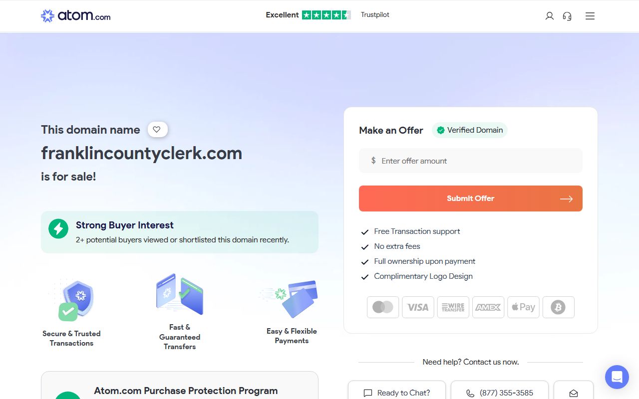 Franklin County Clerk of Court website for searching people records