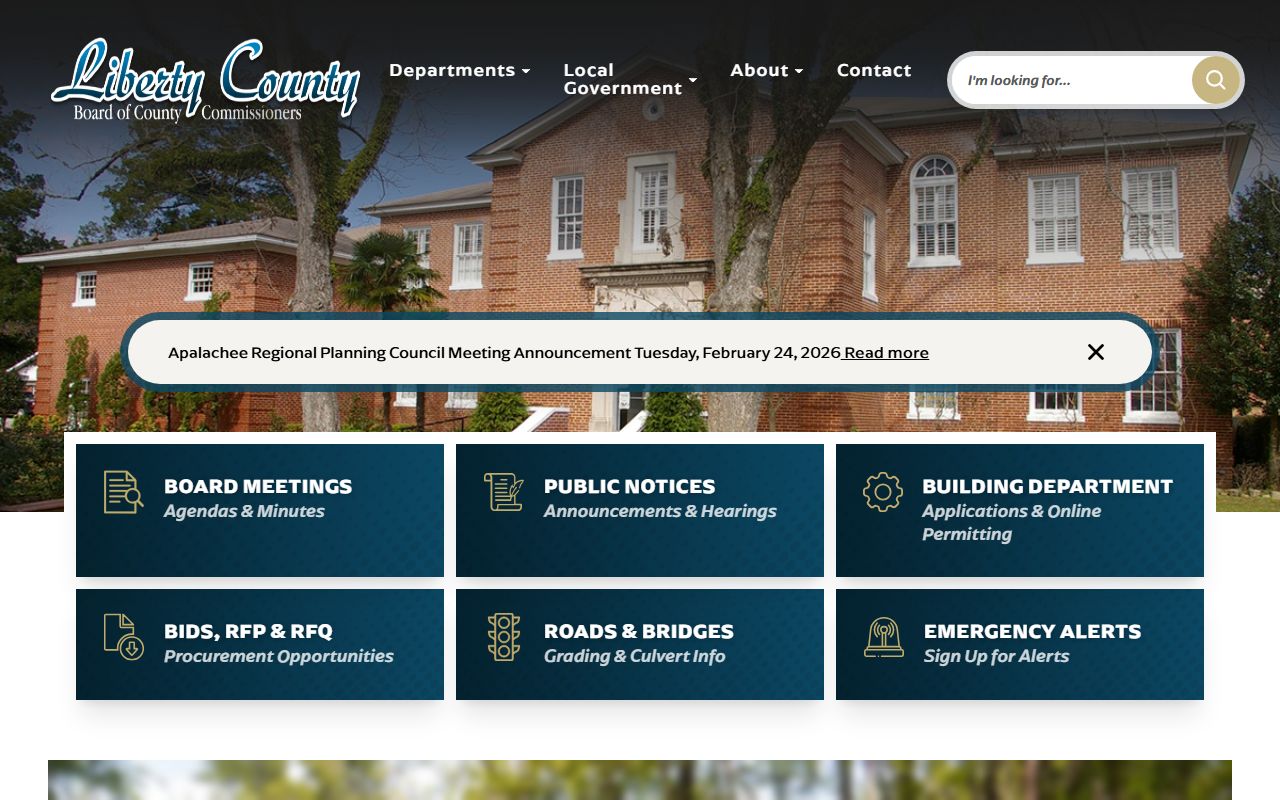 Liberty County official government website for people search