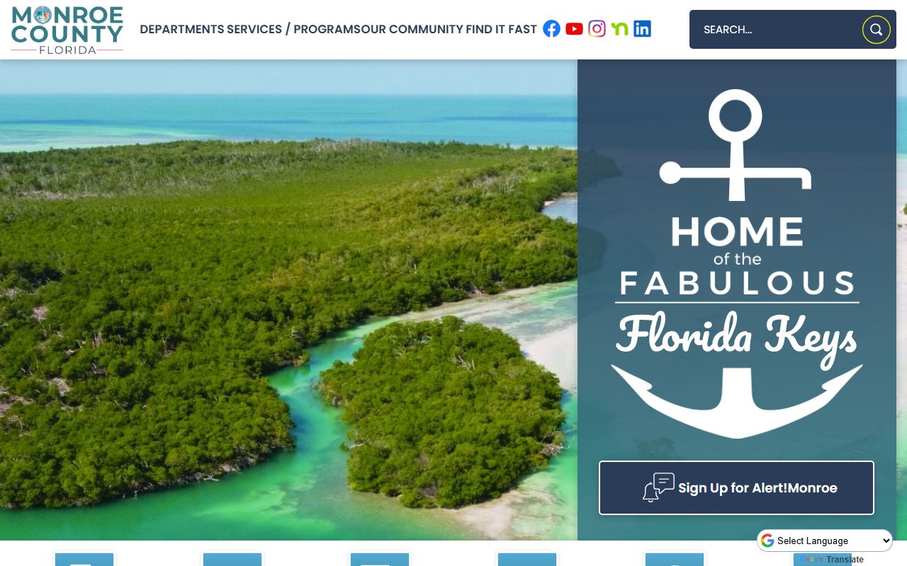 Monroe County Florida official government website for people search