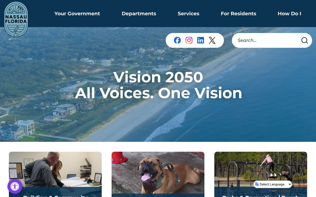 Nassau County Florida official government website for people search
