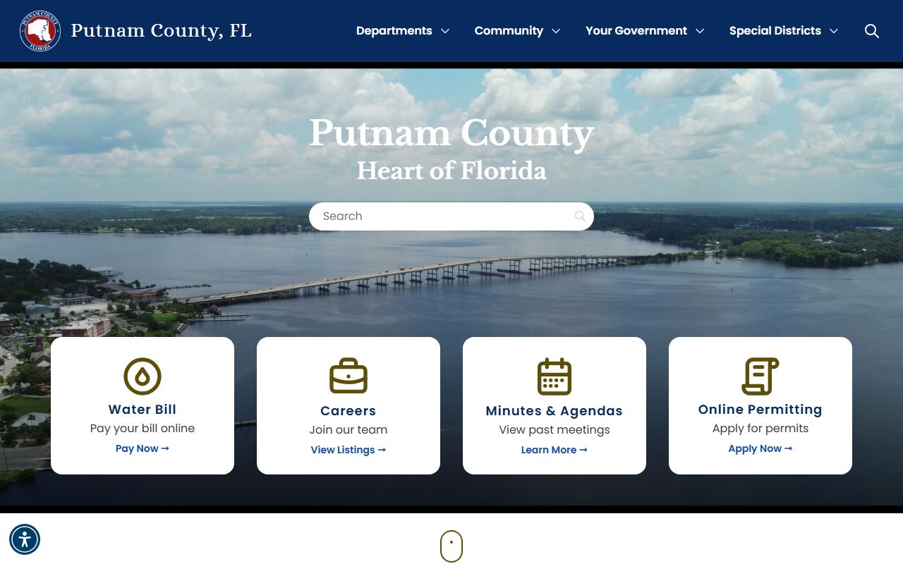 Putnam County official government website for people search