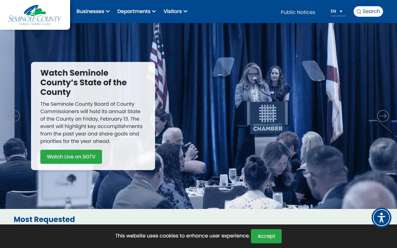 Seminole County official government website for people search