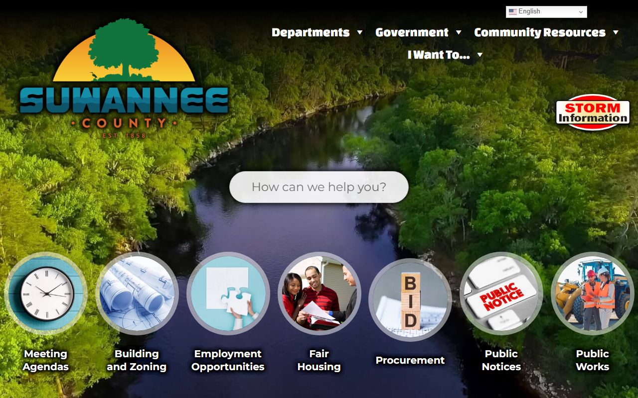 Suwannee County official website for people search records